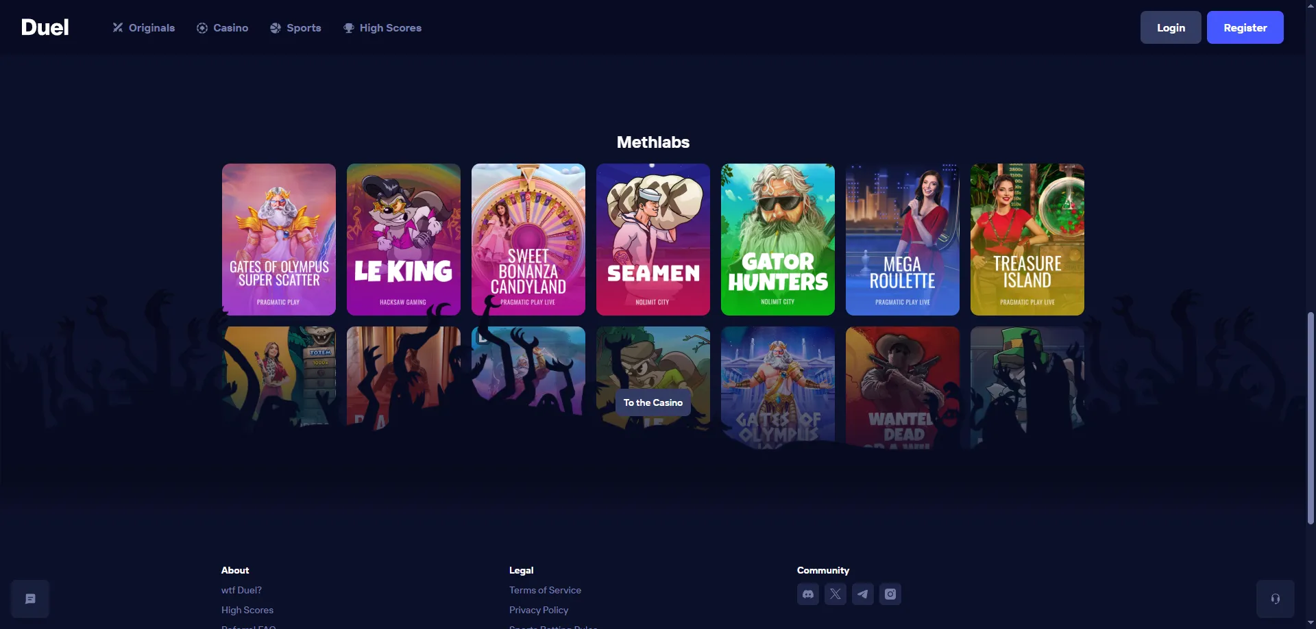 Jogos de cassino dispon&iacute;veis no Duel Casino &mdash; slots e originais